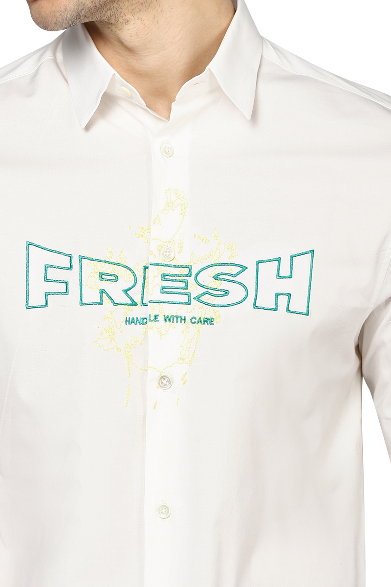 The Cinematic Fresh Shirt in Ivory White