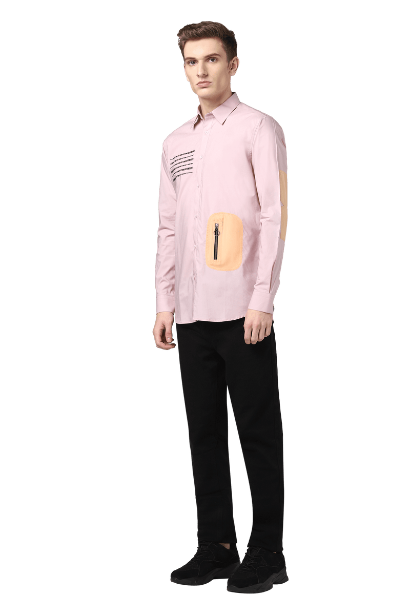 Binary Shirt With Utility Pocket & Elbow Patch - NOONOO