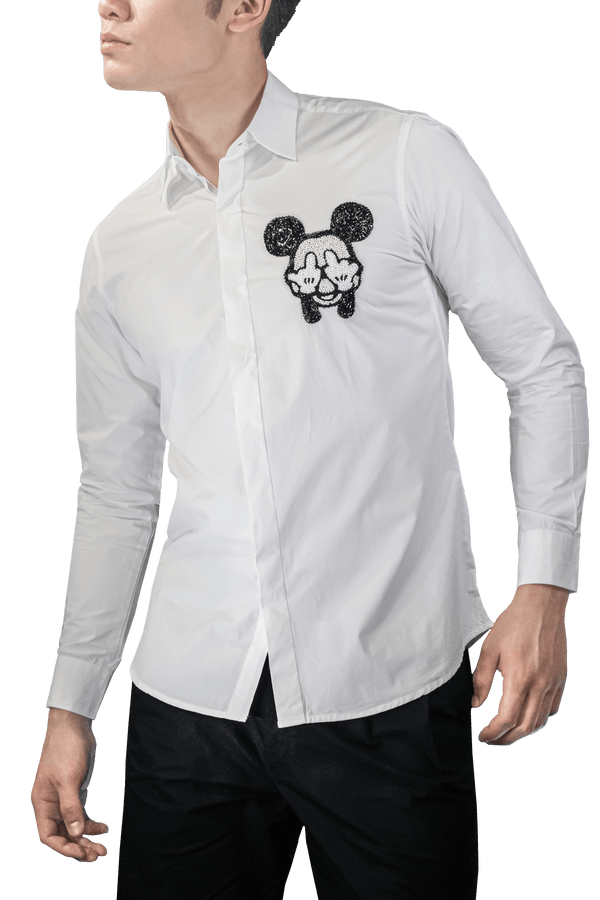 THE MICKEY MAN SHIRT IN WHITE