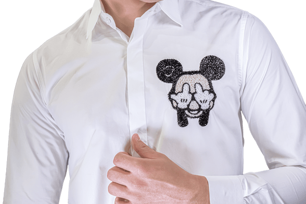 THE MICKEY MAN SHIRT IN WHITE