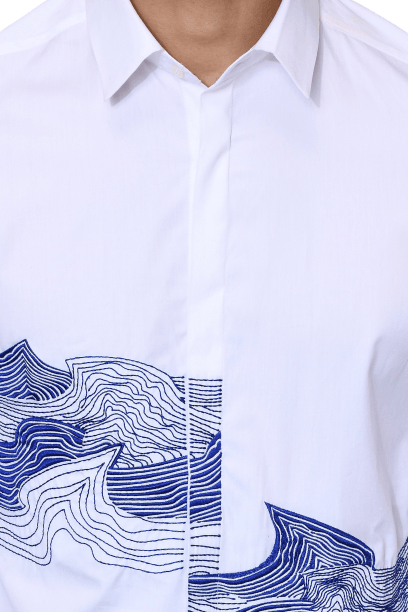The Wave Off White Shirt - NOONOO